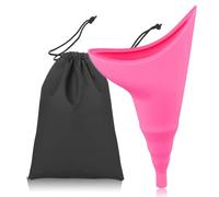 Dispositivo per minzione femminile, dispositivo per orinatoio femminile, dispositivo per minzione da viaggio, imbuto in silicone, supporto per urina, riutilizzabile e portatile, imbuto per pipì da