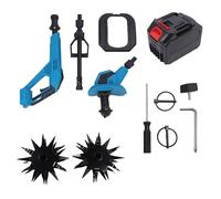 Dispositivo per prato senza fili, coltivatore con batteria da 4,5 Ah, leggero periodo da giardino per la coltivazione del terreno, manico regolabile (spina europea)