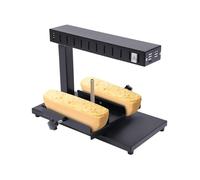 Dispositivo per raclette Macchina per fondere il formaggio Raclette, griglia elettrica da 750 W con doppia area di riscaldamento, 2 ruote regolabili, riscaldatore regolabile inclinabile comm