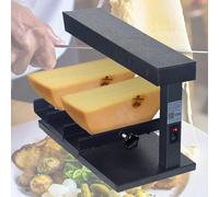 Dispositivo per raschietti Cheese Melter, macchina per raclette elettrica commerciale con griglia e doppia area di riscaldamento, riscaldamento rapido da 650 W