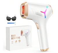 Dispositivo per rimozione dei peli laser IPL per uso domestico, adatto per uomini e donne, area di contatto di 5,2 cm², quasi indolore, risultati visibili entro 2 settimane, fototerapia ultra-rapida d