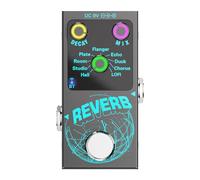 Dispositivo per riverberi per chitarra a pedale con grande interruttore a pedale e 9 effetti digitali per esibizioni