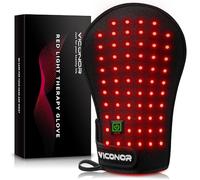 Dispositivo per terapia della luce rossa per mani, guanti per terapia della luce infrarossa, guanti da dito e polso, per la cura della pelle con luce infrarossa, cuscinetto riscaldante per tunnel