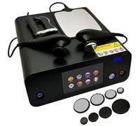 Dispositivo portatile per terapia Tecar 448K, macchina per terapia corporea con diatermia CET/RET, macchina per terapia della febbre Tecar 448k, con 8 testine di lavoro