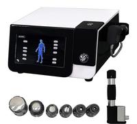 Dispositivo Professionale a Onde D'urto,Elettromagnetico Extracorporeo per La Disfunzione Erettile,Apparecchio per Fisioterapia a Onde D'urto Con Touch Screen E 6 Testine,Dispositivo Pneumatico