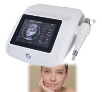 Dispositivo professionale for microneedling a radiofrequenza, dotato di 4 aghi e 2 manipoli, for rassodare viso e corpo, ridurre le rughe, trattare le cicatrici da acne e rassodare la pelle.