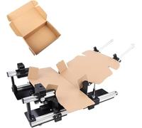 Dispositivo Regolabile per Piegare Scatole Di Spedizione | Con Morsetto In Alluminio, Aumenta Velocità Ed Efficienza, Facile Gestione Per Logistica E-Commerce(WIDTH 35,LENGTH 35)