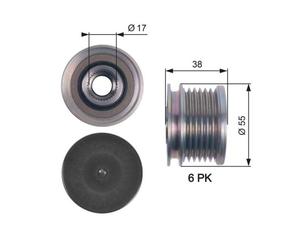 Dispositivo Ruota Libera Alternatore Gates OAP7124 Drivealign™ per Mini