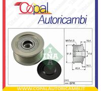 Dispositivo ruota libera alternatore INA 535011510 per ALFA ROMEO CADILLAC FIAT