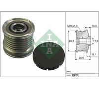 Dispositivo ruota libera alternatore per CITROËN DS DS (CAPSA) MINI PEUGEOT 207