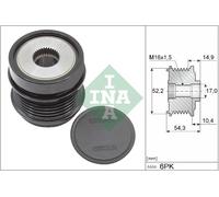 Dispositivo ruota libera alternatore per MERCEDES-BENZ MERCEDES-BENZ (BBDC) CLAS
