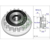 Dispositivo ruota libera alternatore per VW CALIFORNIA MULTIVAN PHAETON TOUAREG