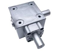 Dispositivo Scatola di sterzo con albero da 20 mm, modulo 2,5, ingranaggi conici da 16 denti, dispositivo di inversione angolare, commutatore a T da 90 gradi Sterzo a ingranaggi