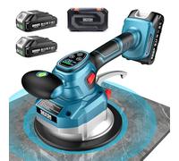 Dispositivo, SEESII CX76 Vibratore per Piastrelle Senza Fili - Livellatrice con 2x2000mAh Batterie, Ventosa 145mm, 10 Velocità per Fai-da-te