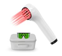 Dispositivo terapeutico laser freddo per esseri umani, dispositivo per terapia a luce rossa manuale con indicatore LED, per applicazione su articolazioni, schiena, ginocchia e muscoli (4 x 808 nm + 12