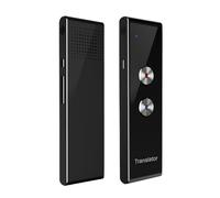 Dispositivo Traduttore Vocale Portatile Modello T8 Plus con Supporto 97 Lingue - Interpretazione Simultanea e Traduzione di Testi Foto - Riduzione del Rumore con Doppio Microfono (Nera)
