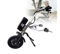 Dispositivo Traino per Sedia Rotelle per Tutti Terreni Resistente con Controllo 3 Velocità Motore 500W Attacco per Sedia Rotelle Elettrica E Handbike con Batteria Rimovibile per Esterni,A