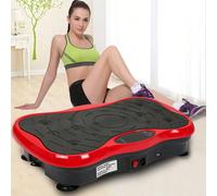 Dispositivo vibrante per il corpo, piattaforma vibrante fitness con display, trainer vibrante, piattaforma con fasce di resistenza, piattaforma vibrante, adatta per il modellamento del corpo, perdita