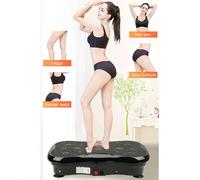 Dispositivo vibrante per il corpo, piattaforma vibrante fitness con display, trainer vibrante, piattaforma con fasce di resistenza, piattaforma vibrante, adatta per il modellamento del corpo, perdita