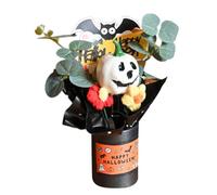 Disposizione floreale di autunnale - Bouquet Halloween artificiale con eucalipto | Decorazione per centrotavola da tavolo da interno, decorazione festosa fest per accento per la raccolta autunna