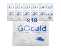 DISPOTECH - Sacchetto Gel Refrigerante Riutilizzabile per Alimenti, 18X14 cm, 280g - 1Box 10 Pz