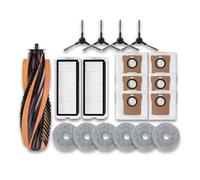 DispRA Compatibile con gli accessori for aspirapolvere robot JONR P20 PRO / T5 Pro, spazzola laterale principale, filtro Hepa, panno di ricambio for mocio(Orange)