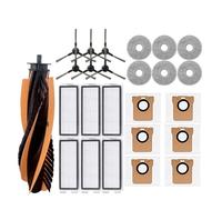 DispRA Compatibile con gli accessori for aspirapolvere robot JONR P20 PRO / T5 Pro, spazzola laterale principale, filtro Hepa, panno di ricambio for mocio(Brown)