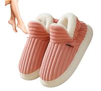 DISPRA Pantofole da donna | Pantofole da casa con suola ortopedica | comode scarpe invernali da infilare, pantofole per interni ed esterni per donne e uomini