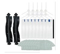 DispRA Sostituzione degli stracci for mop compatibile con Qihoo 360 S6 Aspirapolvere robot Spazzola principale/laterale Filtro Hepa Accessori for parti in tessuto for mop(Set25)