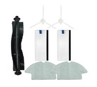 DispRA Sostituzione degli stracci for mop compatibile con Qihoo 360 S6 Aspirapolvere robot Spazzola principale/laterale Filtro Hepa Accessori for parti in tessuto for mop(Set20)