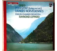 Disque Vinyle LP 33 tours - Philips 9500 106 - EDVARD GRIEG : Peer Gynt, Quatre Danses Norvégiennes, - Raymond Leppard - English Chamber Orchestra. 1976