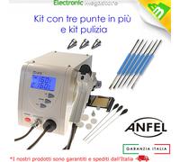 DISSALDATORE ASPIRA STAGNO ELETTRICO GUN DESOLDERING SET 6 UTENSILI PUNTE 915
