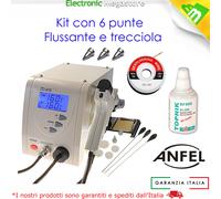 DISSALDATORE STAZIONE DISSALDANTE ASPIRA STAGNO PISTOLA FLUSSANTE TRECCIOLA PUNT