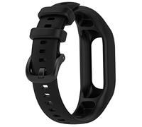 Disscool Cinturino di ricambio compatibile con Garmin Vivosmart 5, cinturino da polso regolabile in morbido silicone con sgancio rapido (grande/nero), Acciaio inossidabile, Quarzo
