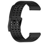 Disscool Cinturino di ricambio compatibile con Suunto 9 Peak Pro, cinturino da polso regolabile in morbido silicone da 22 mm con sgancio rapido per uomo e donna (nero)