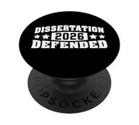 Dissertation Defended 2026 PhD EdD Doctorate Graduation 2026 PopSockets PopGrip Adesivo