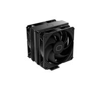 Cooler Master Hyper 212 Black X Duo - 2 ventole SickleFlow 120 Edge, finitura in alluminio, 4 tubi di calore a contatto diretto compatto, LGA 1200/1700 e AM4/AM5, colore: Nero