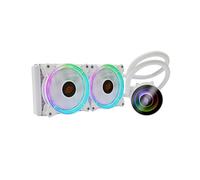 DISSIPATORE A LIQUIDO 240MM BIANCO ARGB TDP 200W VENTOLE PWM INTEL 1200 AMD AM4
