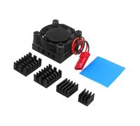 Dissipatore calore silenzioso con base in alluminio con ventola per scheda sviluppo 5 Dissipatore calore che funziona senza problemi Dissipatore calore per radiatori più