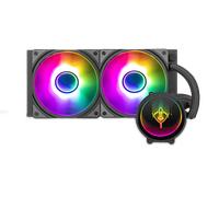 Yeyian Sistema di Raffreddamento Liquido AIO per CPU Intel AMD Serie PC Gaming per Computer Desktop Silenzioso PWM | 2 Ventole ARGB 240 mm | 2000 RPM | (Nuovo 2024)