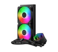 Cooler Master Raffreddatore liquido CPU 240 Core II AIO, R9|U7|i7, pompa G9R a doppia camera, Infinity Mirror aRGB, tubo 400mm, radiatore 240mm, ventola PWM 120mm, AMD Ryzen AM5|4, piattaforma Intel