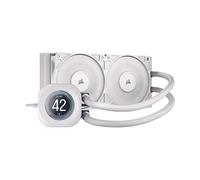 CORSAIR NAUTILUS 240 RS LCD Dissipatore a Liquido per CPU - Schermo LCD IPS da 2,1", AIO da 240 mm, Bassa rumorosità, Daisy-Chain, Intel LGA 1851/1700, AMD AM5/AM4 - 2 ventole RS120 incluse - Bianco