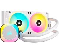 CORSAIR iCUE LINK H100i RGB Dissipatore a Liquido per CPU - AIO da 240 mm - Ventole RGB QX120 - Compatibile con Intel® LGA 1700, AMD® AM5 - Hub di Sistema iCUE LINK Incluso - Bianco