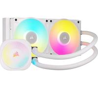 CORSAIR iCUE LINK TITAN 240 RX RGB Raffreddatore CPU a Liquido - 240mm AIO - 2x RX120 Ventole RGB Incluse - Adatto a Intel LGA 1851/1700, AMD AM5/AM4 - Hub di Sistema iCUE LINK Incluso - Bianco