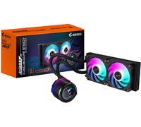 AORUS WATERFORCE X II 240 - Raffreddatore liquido per CPU, radiatore da 240 mm con 2 ventole ARGB a basso rumore da 120 mm, compatibile con Intel LGA1700 e AMD AM5 (GP-AORUS WATERFORCE X II 240)