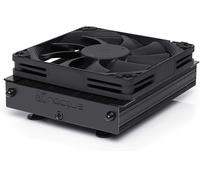 Noctua NH-L9a-AM4 chromax.black, Dissipatore Basso Profilo Alte Prestazioni | Altezza di Soli 37mm, Raffreddamento Silenzioso ITX SFF, AM4 AMD, Ventola Slim 92mm, Nessun Ingombro RAM/PCIe, Kit Accessori