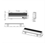 Dissipatore di calore allo stato solido JONSBO M.2-6 2280 Thermal Vest Nvme HDD Ssd All
