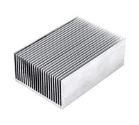 Dissipatore di Calore Alluminio Ad Alta Potenza, per Modulo IC A Transistor A Led Amplificatore, 100 X 69 X 36mm, 223g, Argento