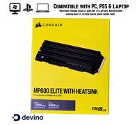 Dissipatore di calore CORSAIR MP600 Elite 1TB 2TB 4TB PCIe NVMe M.2 SSD...