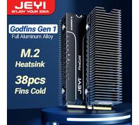 Dissipatore di calore SSD JEYI M.2, dissipatore di calore convettivo in alluminio per impieghi gravosi, dissipatori di calore passivi NVME NGFF Cooler con alette-pinne Gen 1